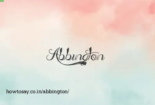 Abbington