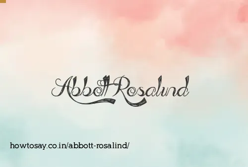 Abbott Rosalind
