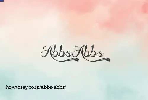 Abbs Abbs