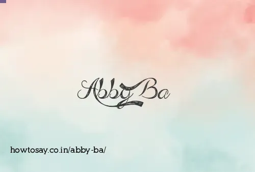 Abby Ba