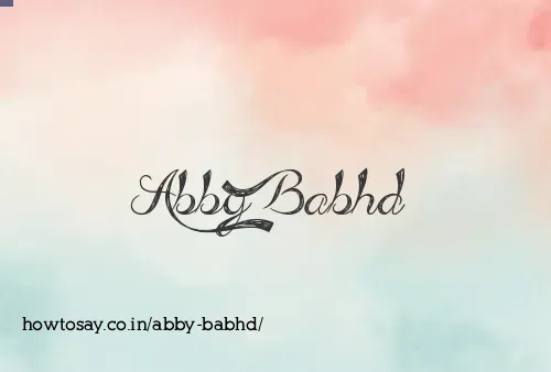 Abby Babhd