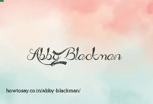 Abby Blackman