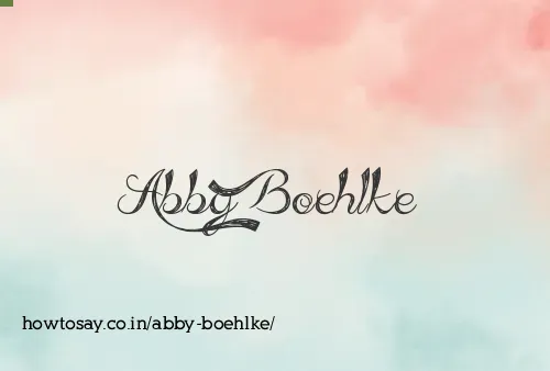Abby Boehlke