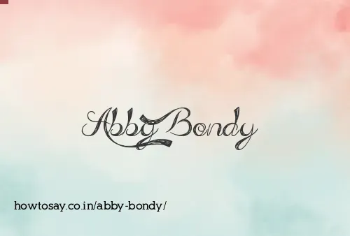 Abby Bondy