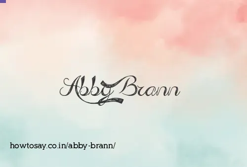Abby Brann