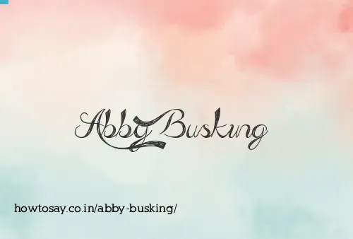 Abby Busking