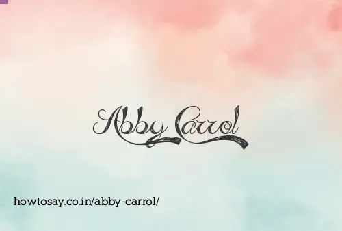 Abby Carrol