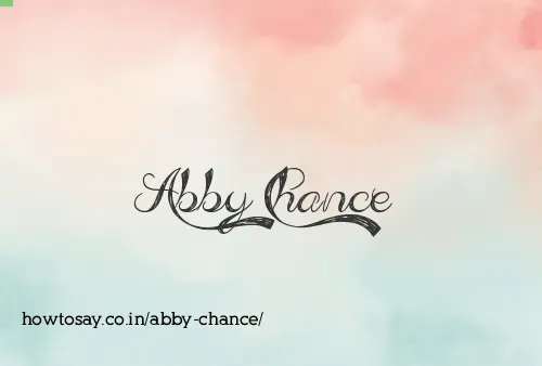 Abby Chance
