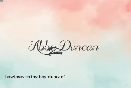 Abby Duncan