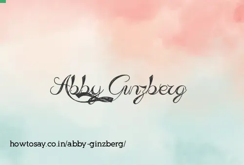 Abby Ginzberg