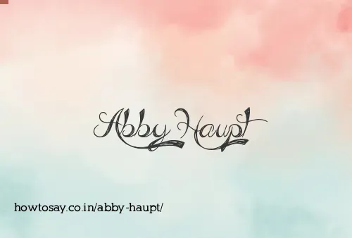 Abby Haupt
