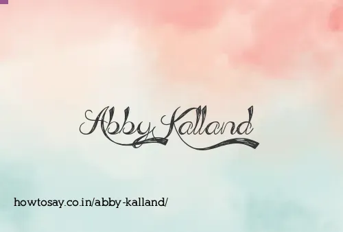 Abby Kalland