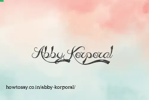 Abby Korporal