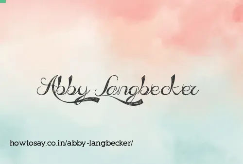 Abby Langbecker
