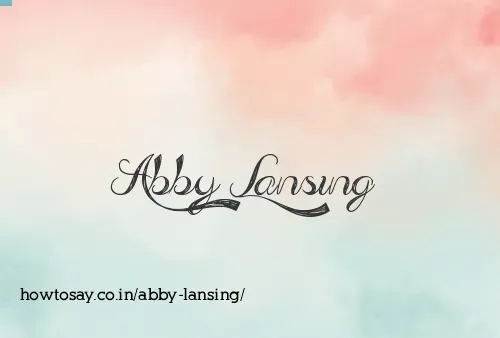 Abby Lansing