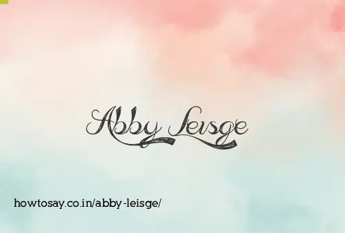 Abby Leisge