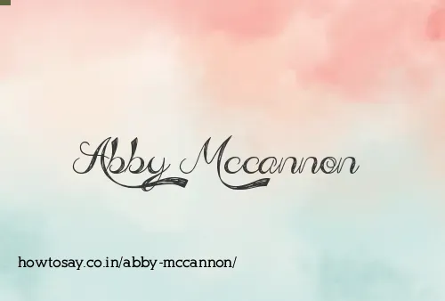 Abby Mccannon