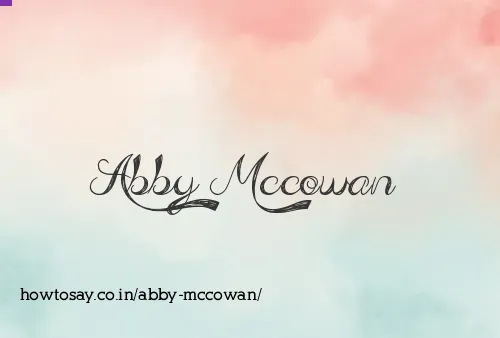 Abby Mccowan