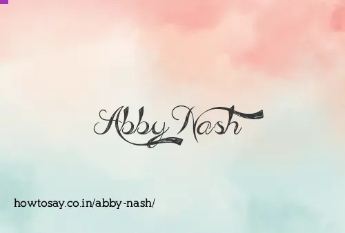 Abby Nash