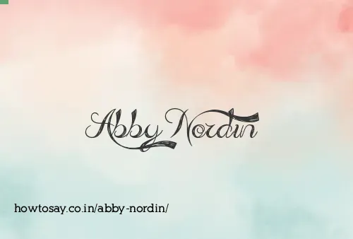 Abby Nordin
