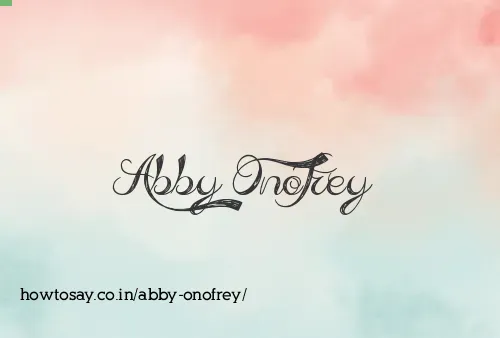 Abby Onofrey