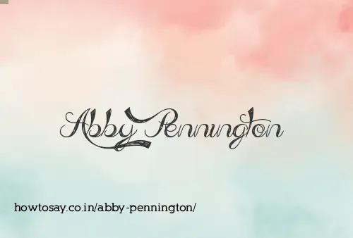 Abby Pennington
