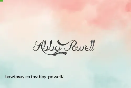 Abby Powell