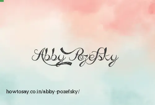 Abby Pozefsky