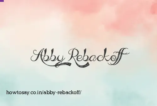 Abby Rebackoff