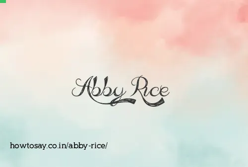 Abby Rice