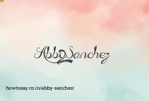 Abby Sanchez