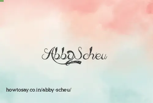 Abby Scheu