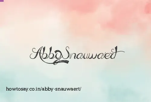 Abby Snauwaert