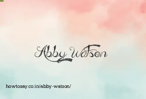 Abby Watson
