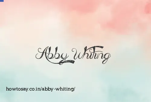 Abby Whiting