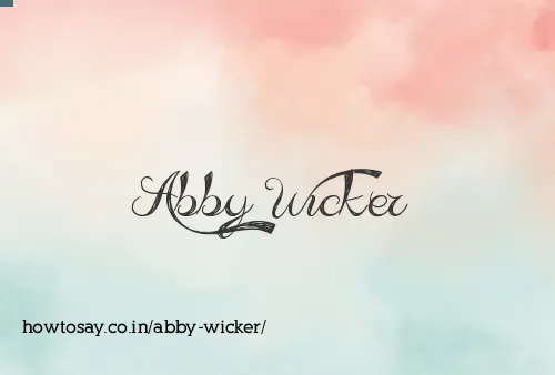 Abby Wicker