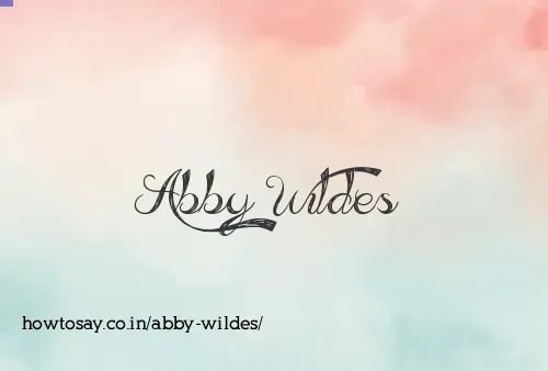 Abby Wildes