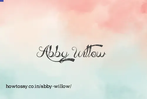Abby Willow