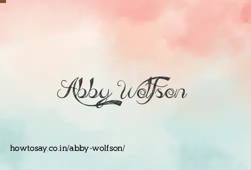 Abby Wolfson