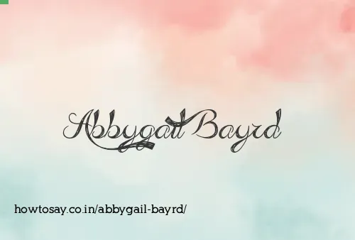 Abbygail Bayrd