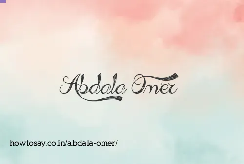 Abdala Omer