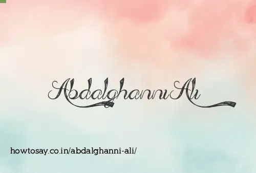 Abdalghanni Ali