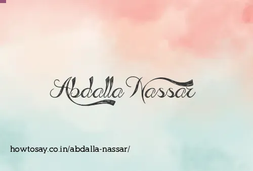 Abdalla Nassar