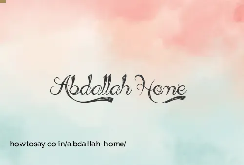 Abdallah Home