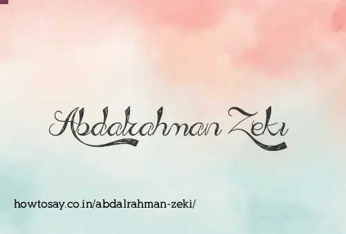 Abdalrahman Zeki