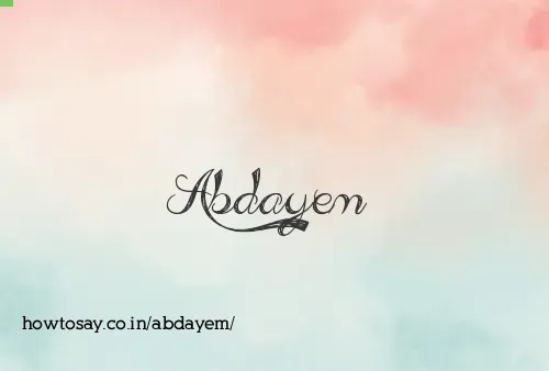 Abdayem