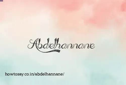 Abdelhannane