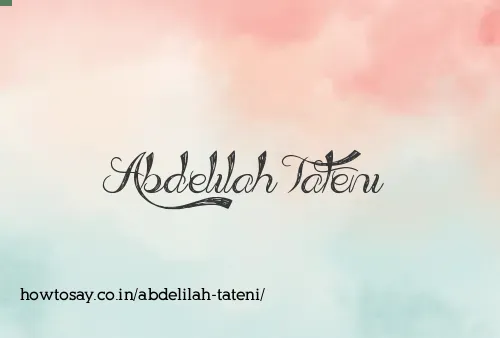 Abdelilah Tateni