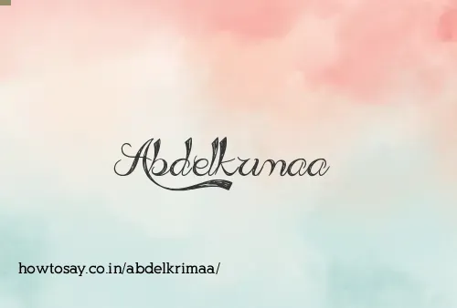 Abdelkrimaa