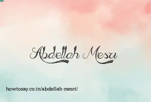 Abdellah Mesri